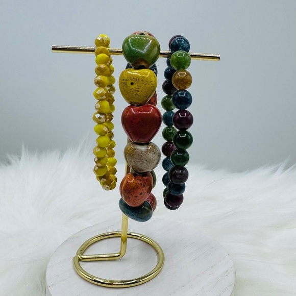 Bohemian Style Ceramic Bracelet Heart Bundle - Picture 5 of 5